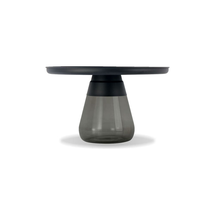 Coffee Tables Duverre Coffee Table Black Aluminum Smoke Glass