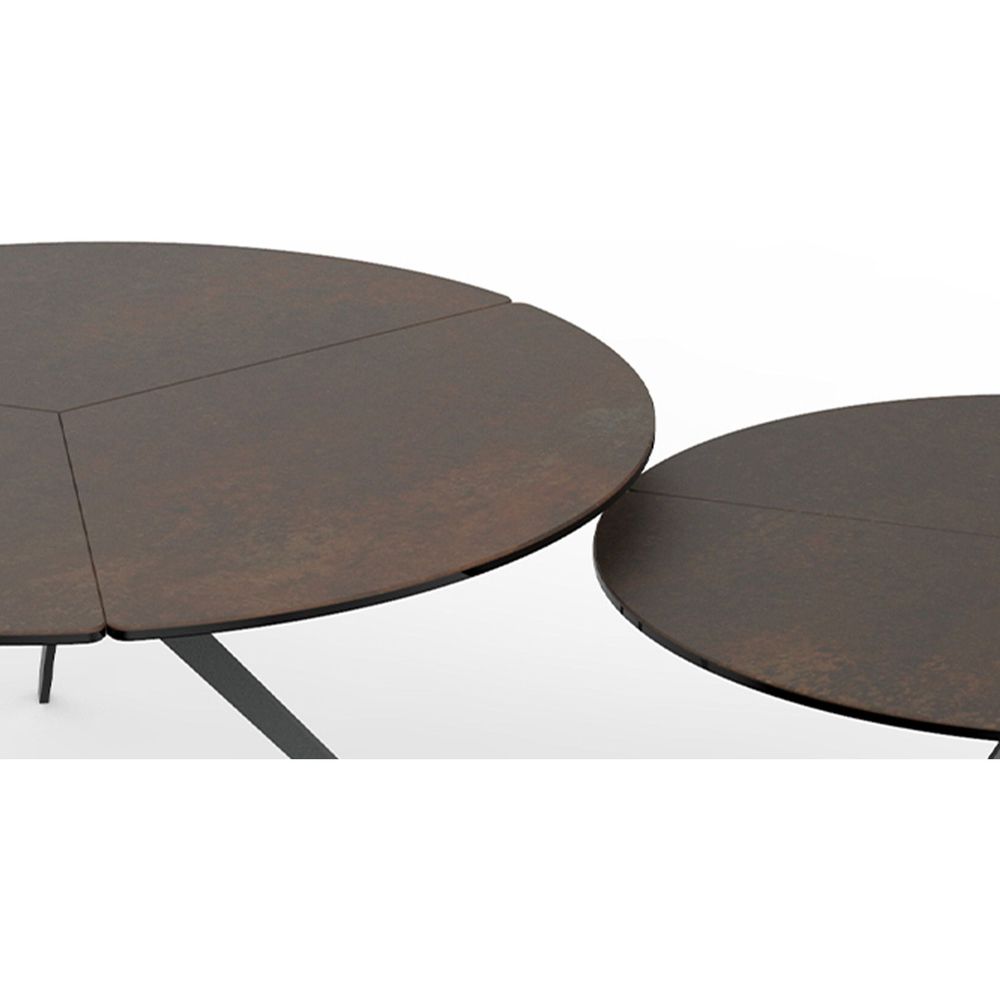 Coffee Tables Isola Low Coffee Table Oxide Brown Ceramic Top