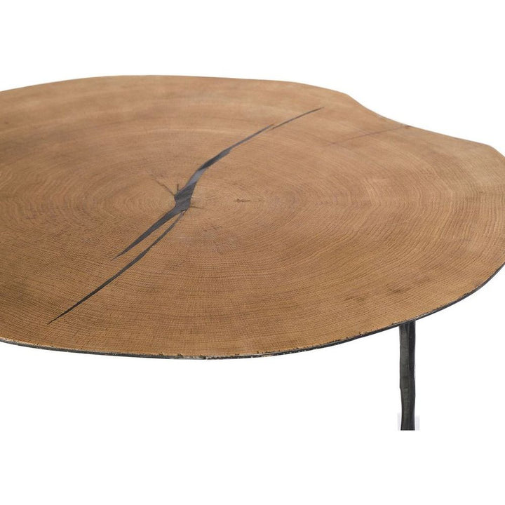 Coffee Tables Oakley Low Coffee Table Natural Oak Veneer On Metal Black Hammered Iron Legs
