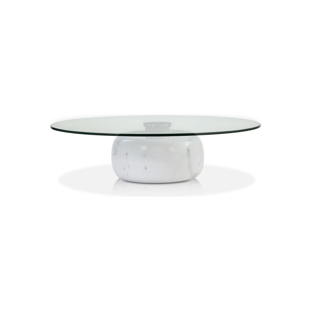 Coffee Tables Skip Coffee Table Clear Glass White Marble