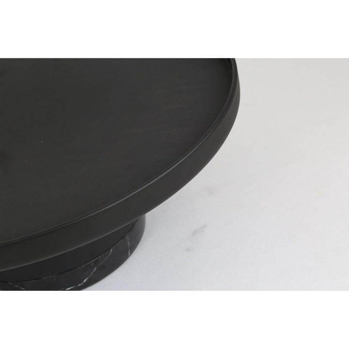 Coffee Tables Spacer Coffee Table Matte Black Aluminum Black Marble Base