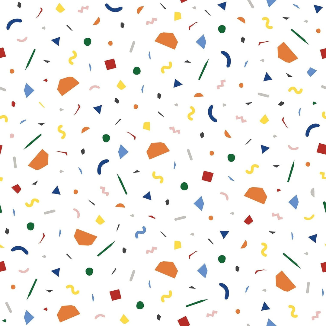 Confetti Wallpaper-Mitchell Black-MITCHB-WCPK103-WH-PM-10-Wall PaperPatterns White-Premium Matte Paper-6-France and Son