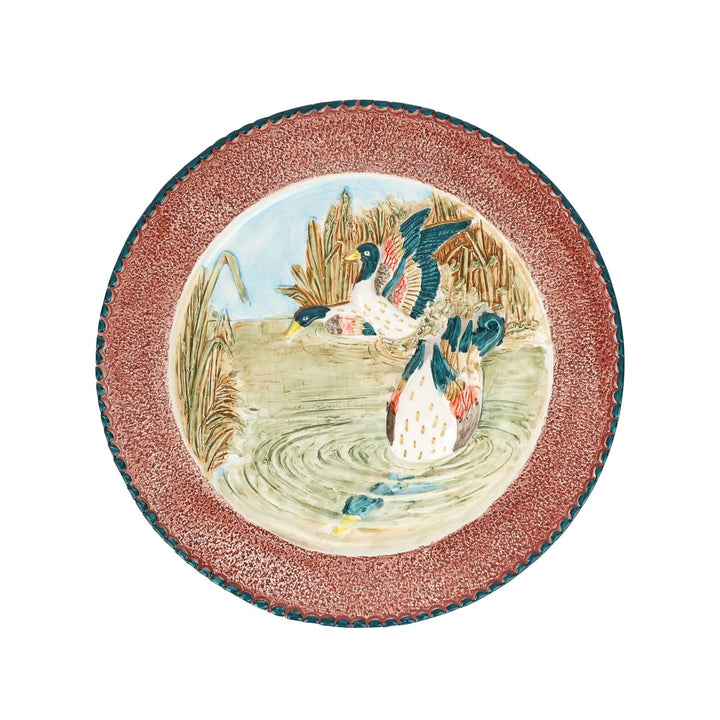 Wildlife Mallards Swimming Wall Plate - Default Title