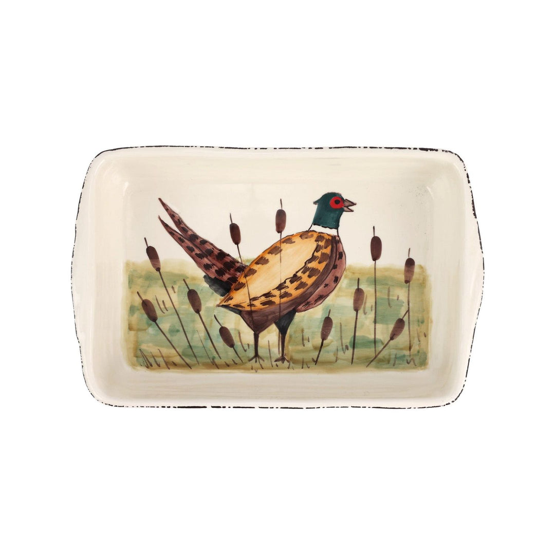 Wildlife Pheasant Rectangular Baker - Default Title