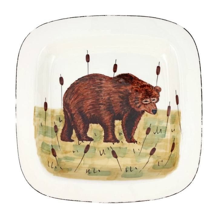 Wildlife Bear Square Platter - Default Title
