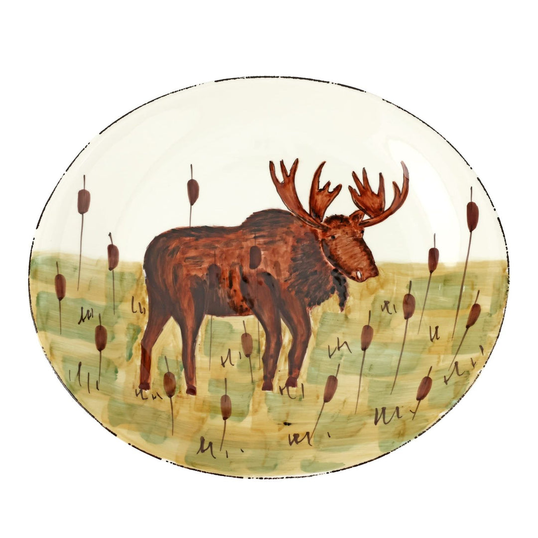 Wildlife Moose Oval Platter - Default Title