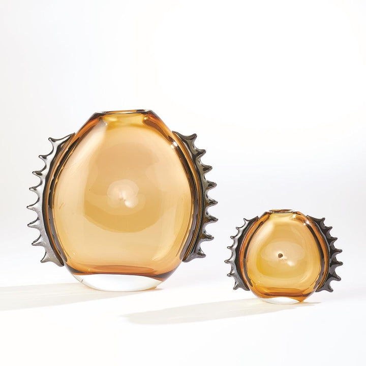 Vases Flamer Vase-Amber/Black-Lg