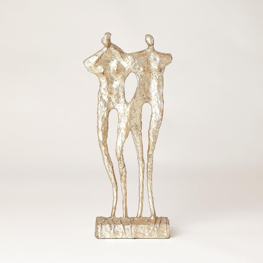 Decorative Objects Couple-Silver Leaf