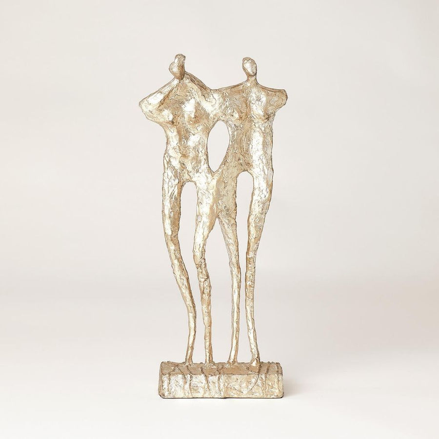 Decorative Objects Couple-Silver Leaf