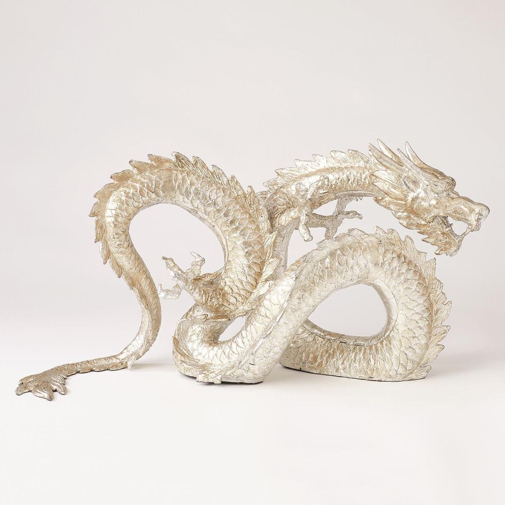 Decorative Objects Dragon-Silver Leaf