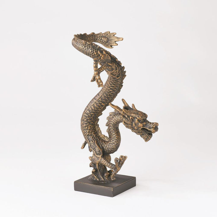 Decorative Objects Standing Dragon-Bronze
