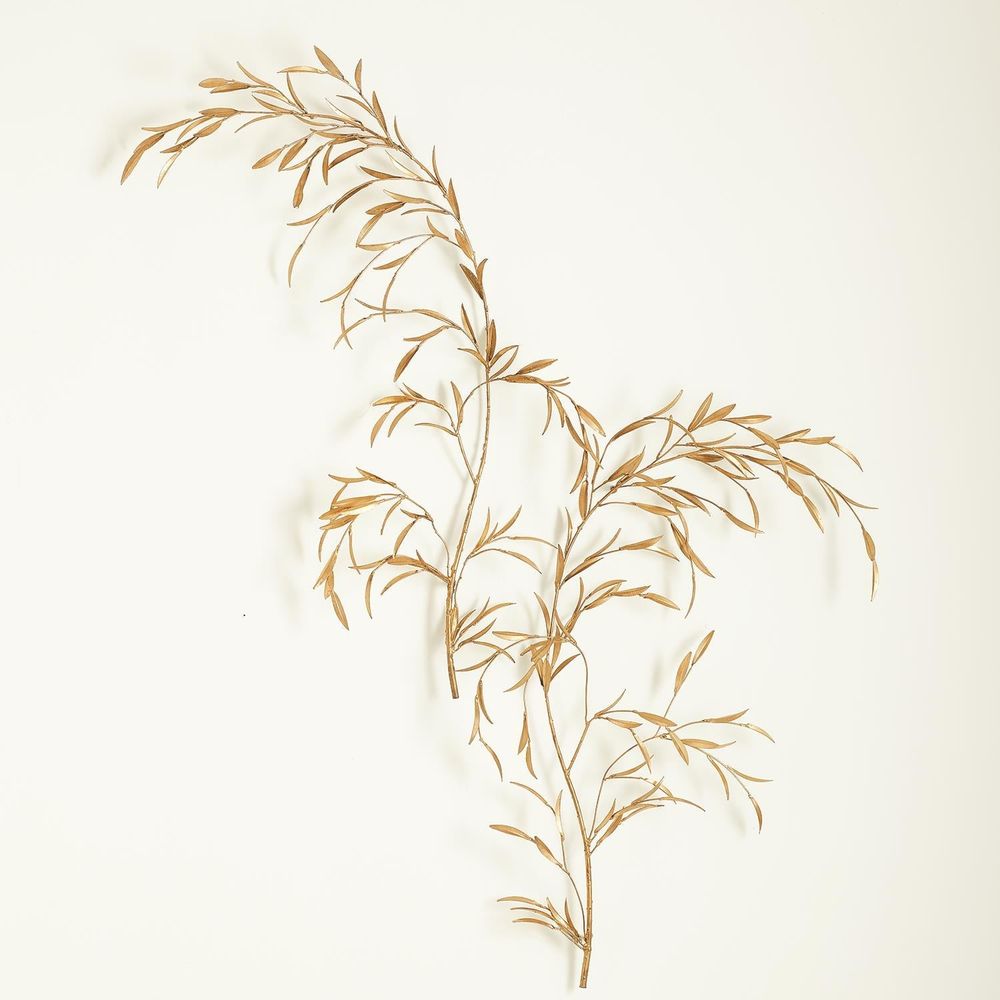 Wall Decor S/2 Weeping Willow Wall Decor-Gold Leaf
