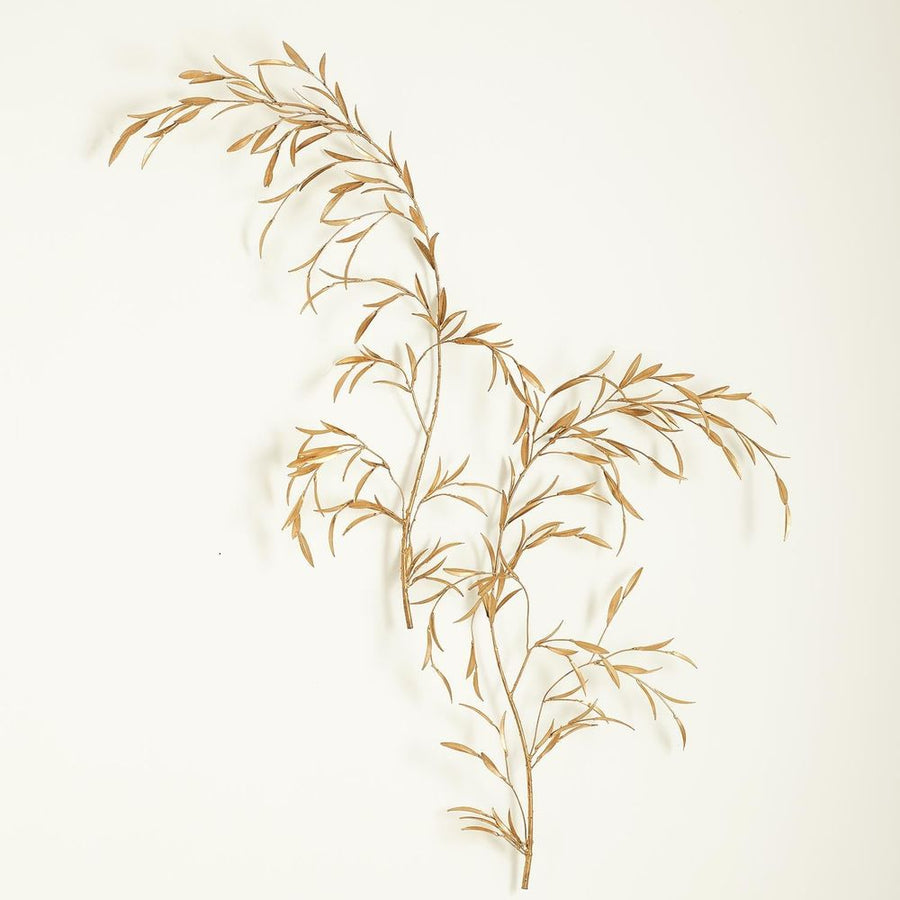 Wall Decor S/2 Weeping Willow Wall Decor-Gold Leaf