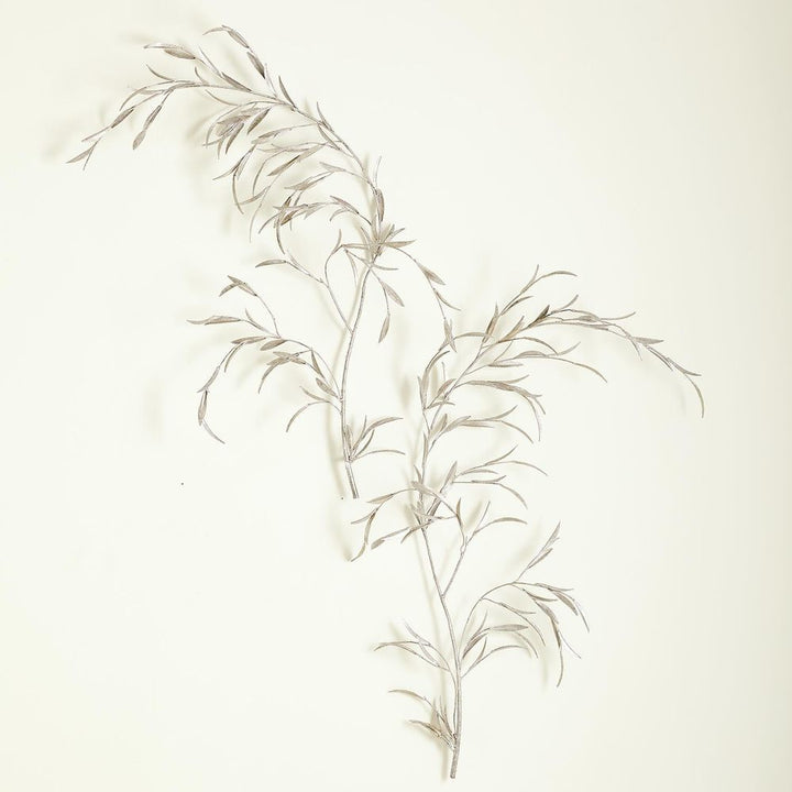 Wall Decor S/2 Weeping Willow Wall Decor-Silver Leaf