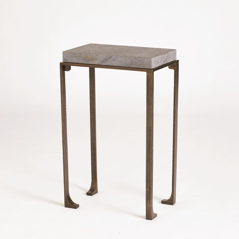 Side Tables Zen Side Table w/Flamed Granite-Bronze-Sm