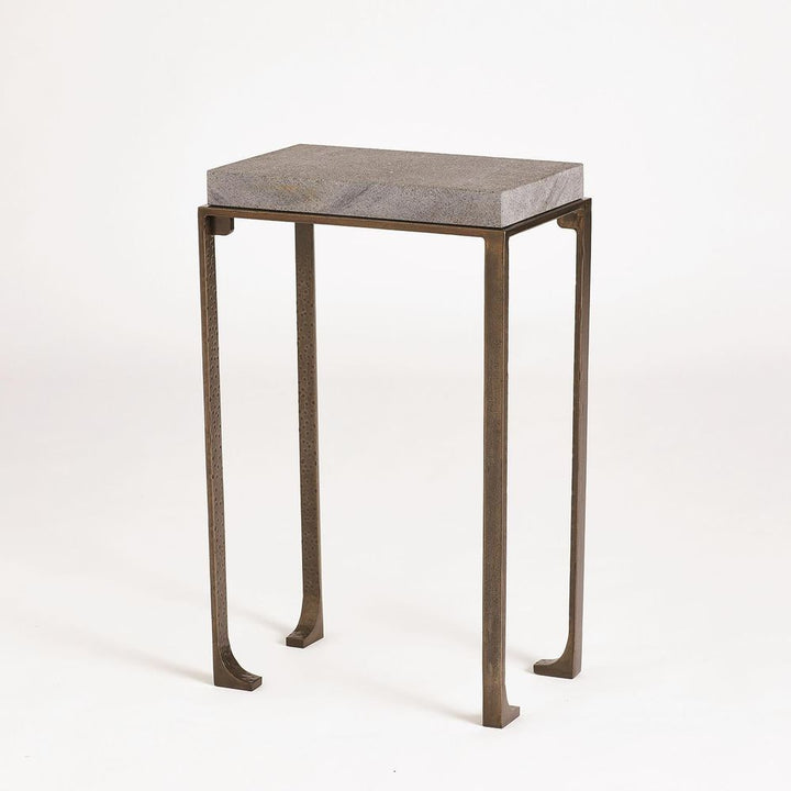 Side Tables Zen Side Table w/Flamed Granite-Bronze-Lg