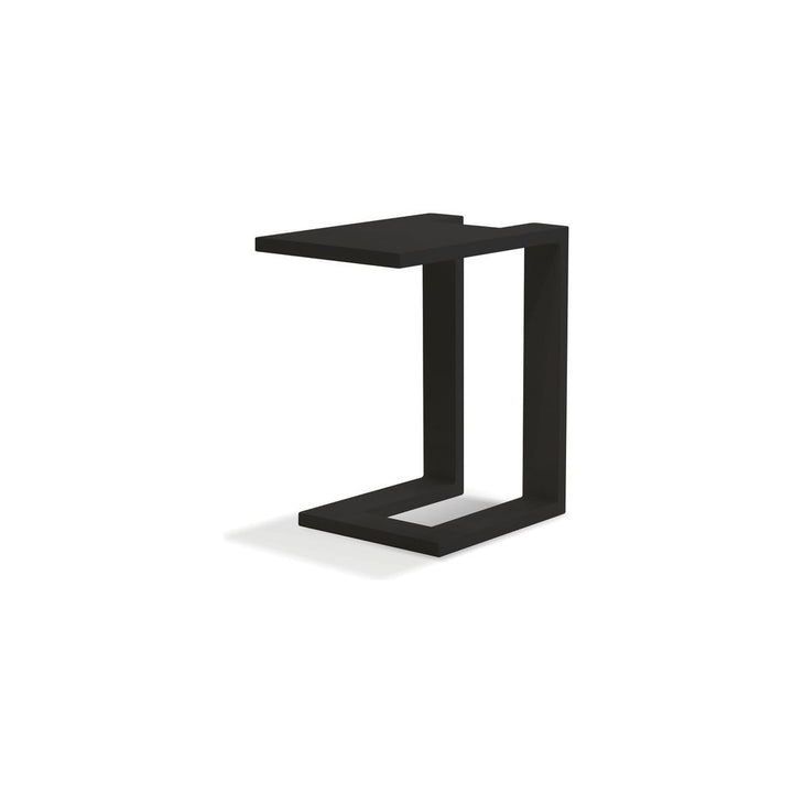Outdoor Side Tables Ambleside End Table Black Aluminum Indoor-Outdoor