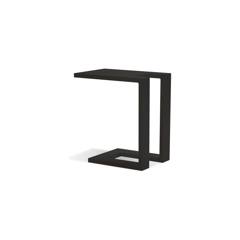 Outdoor Side Tables Ambleside End Table Black Aluminum Indoor-Outdoor