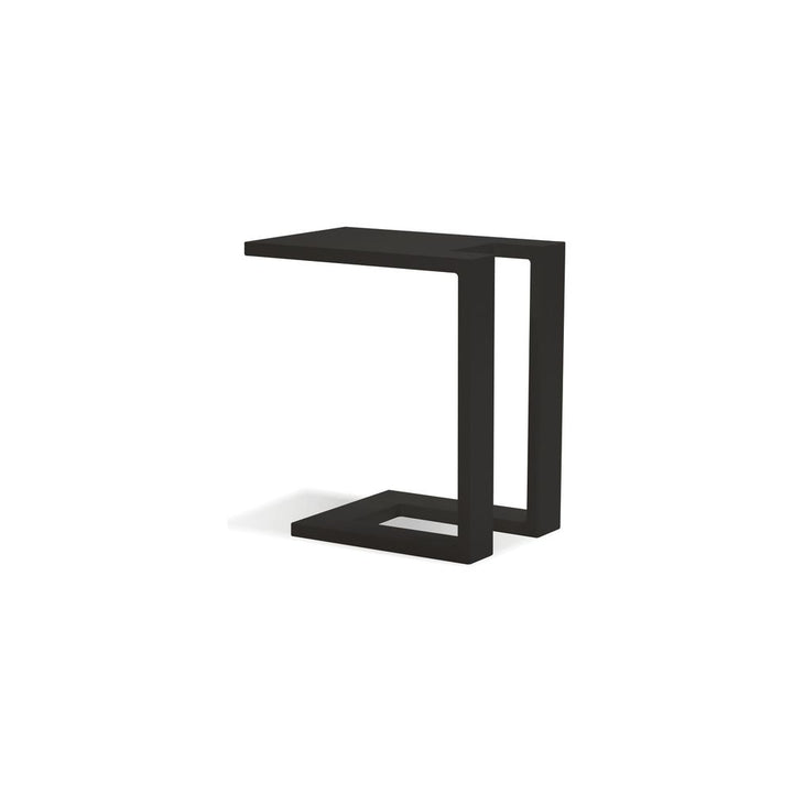 Outdoor Side Tables Ambleside End Table Black Aluminum Indoor-Outdoor