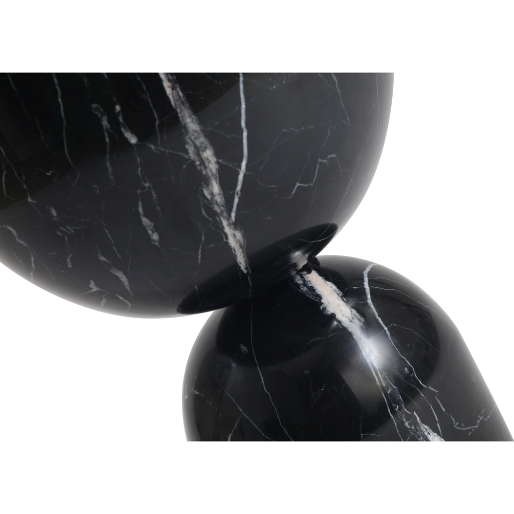 Side Tables Apothecary Low End Table Black Marble