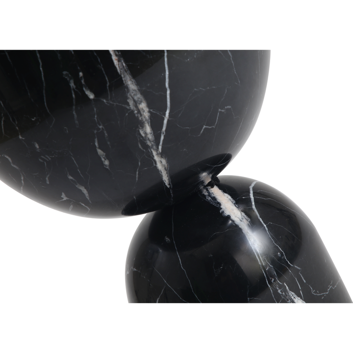 Side Tables Apothecary Low End Table Black Marble