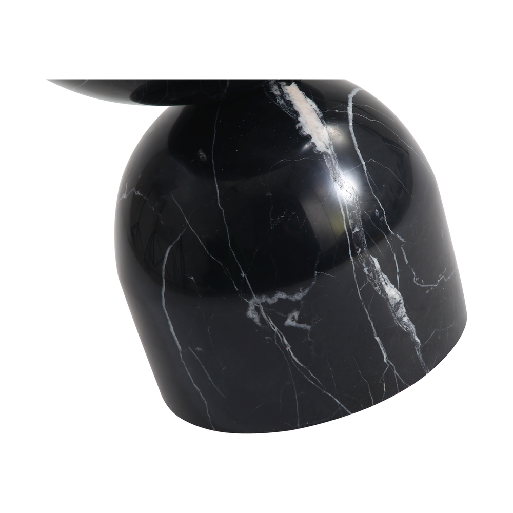 Side Tables Apothecary Low End Table Black Marble