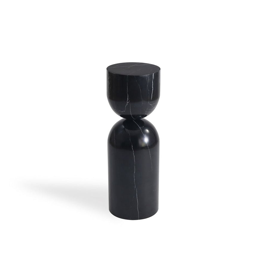 Side Tables Apothecary Tall End Table Black Marble