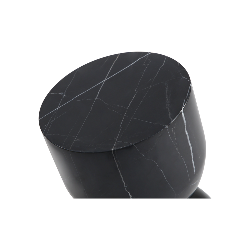 Side Tables Apothecary Tall End Table Black Marble