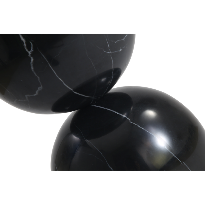 Side Tables Apothecary Tall End Table Black Marble