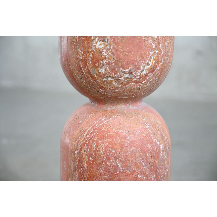 Side Tables Apothecary Tall End Table Red Travertine