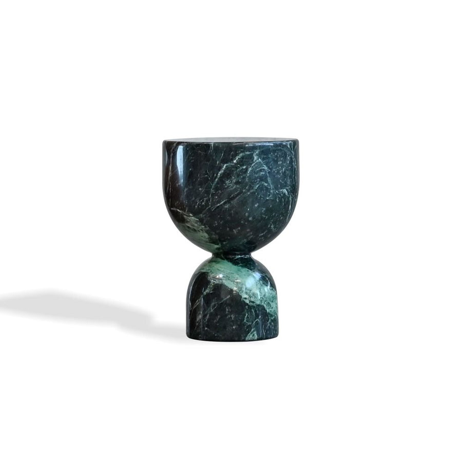Side Tables Apothecary Low End Table Marmo Verde Marble