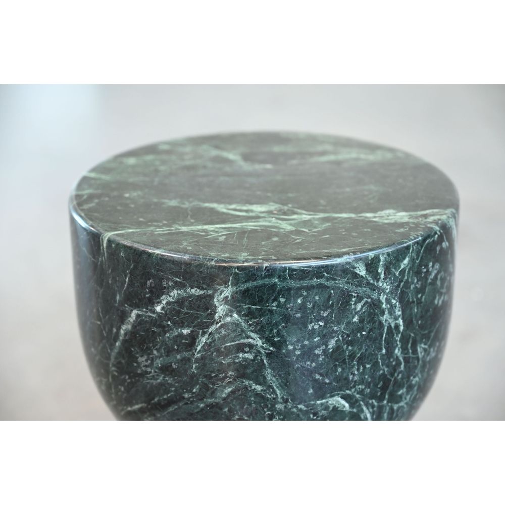 Side Tables Apothecary Low End Table Marmo Verde Marble
