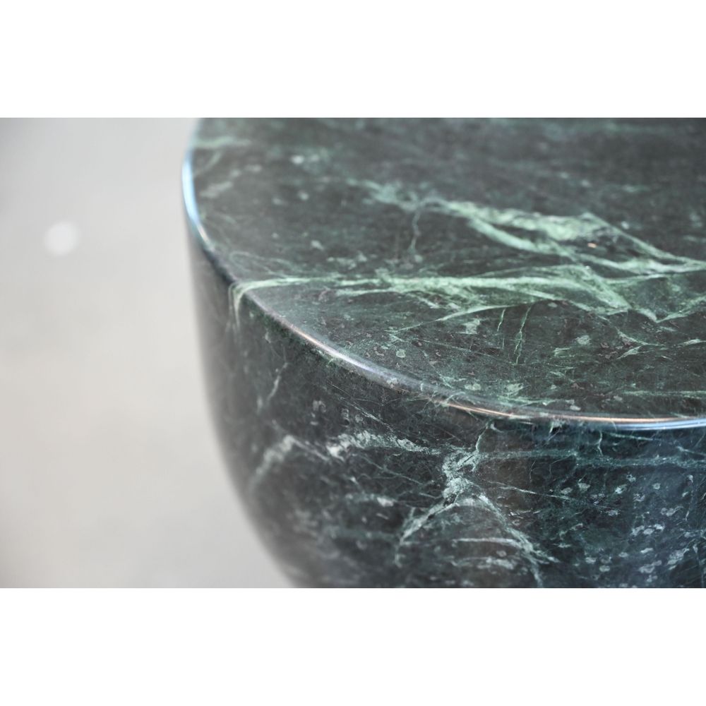 Side Tables Apothecary Low End Table Marmo Verde Marble