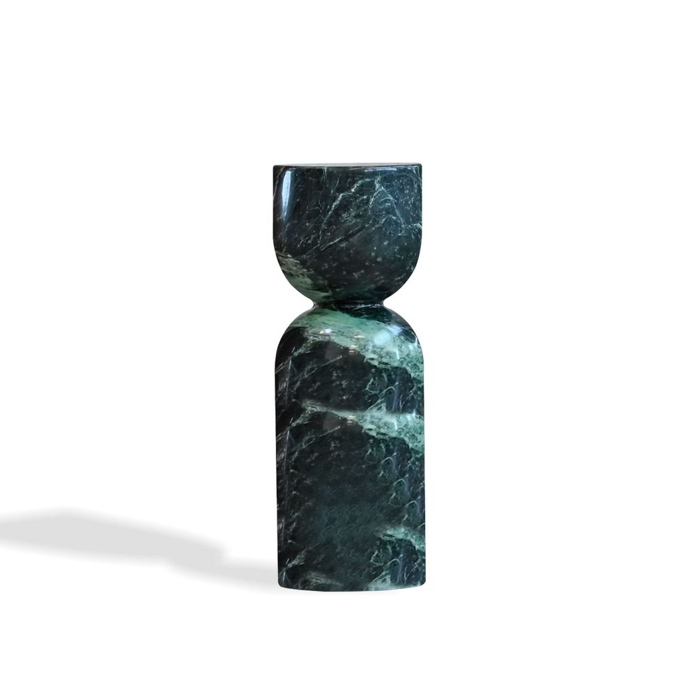 Side Tables Apothecary Tall End Table Marmo Verde Marble