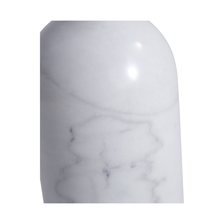 Side Tables Apothecary Tall End Table White Marble