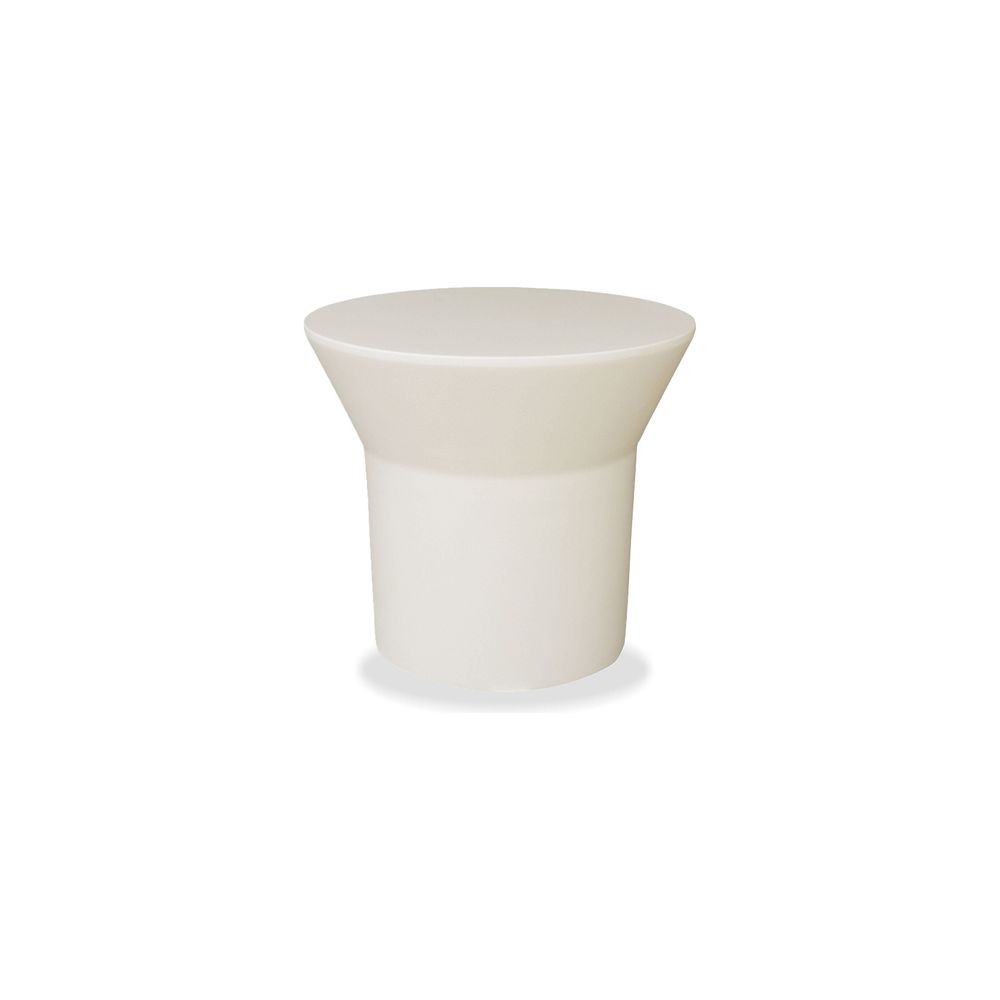 Outdoor Side Tables Boracay End Table Tapioca Mas Epoxy Solid Surface Base Indoor-Outdoor