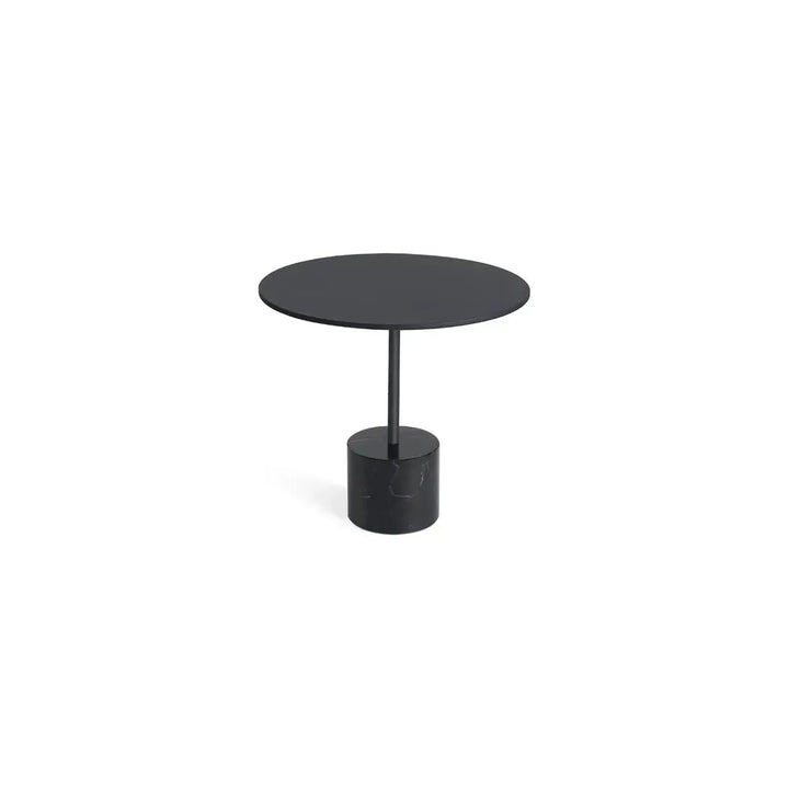 Side Tables Circulo Medium End Table Black Marble,Black Powder Coated Steel Medium