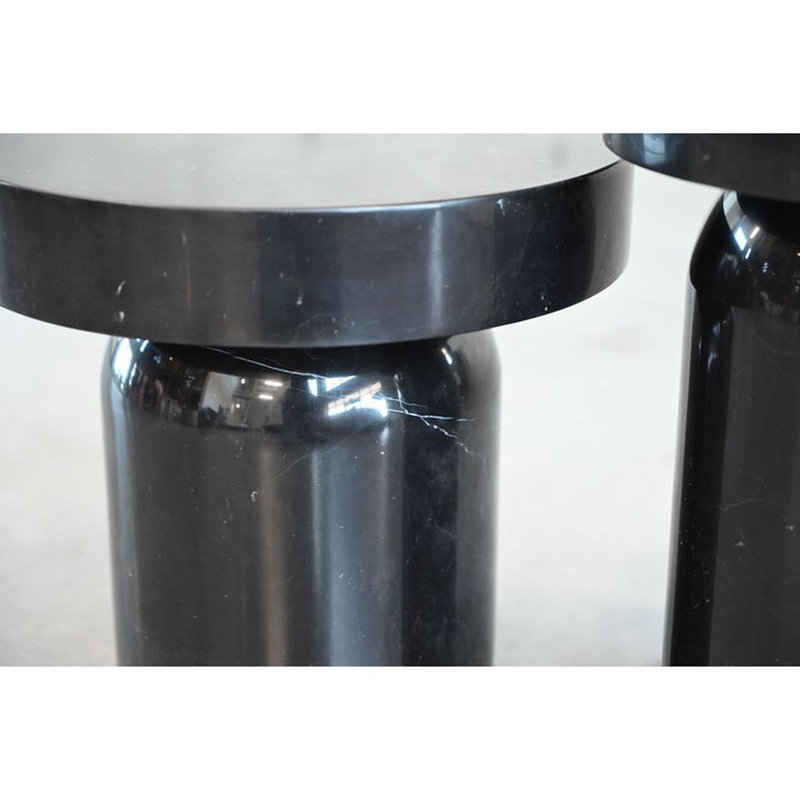 Side Tables Duro Low End Table Black Marble