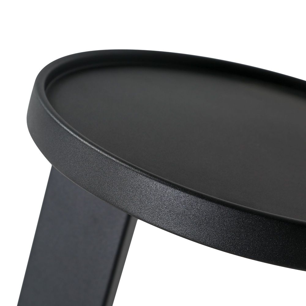Side Tables Rookie End Table Matte Black Aluminum