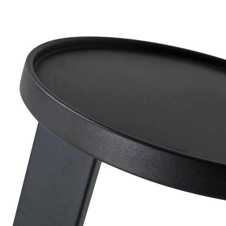 Side Tables Rookie End Table Matte Black Aluminum