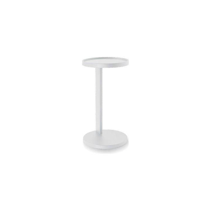 Side Tables Rookie End Table Matte White Aluminum