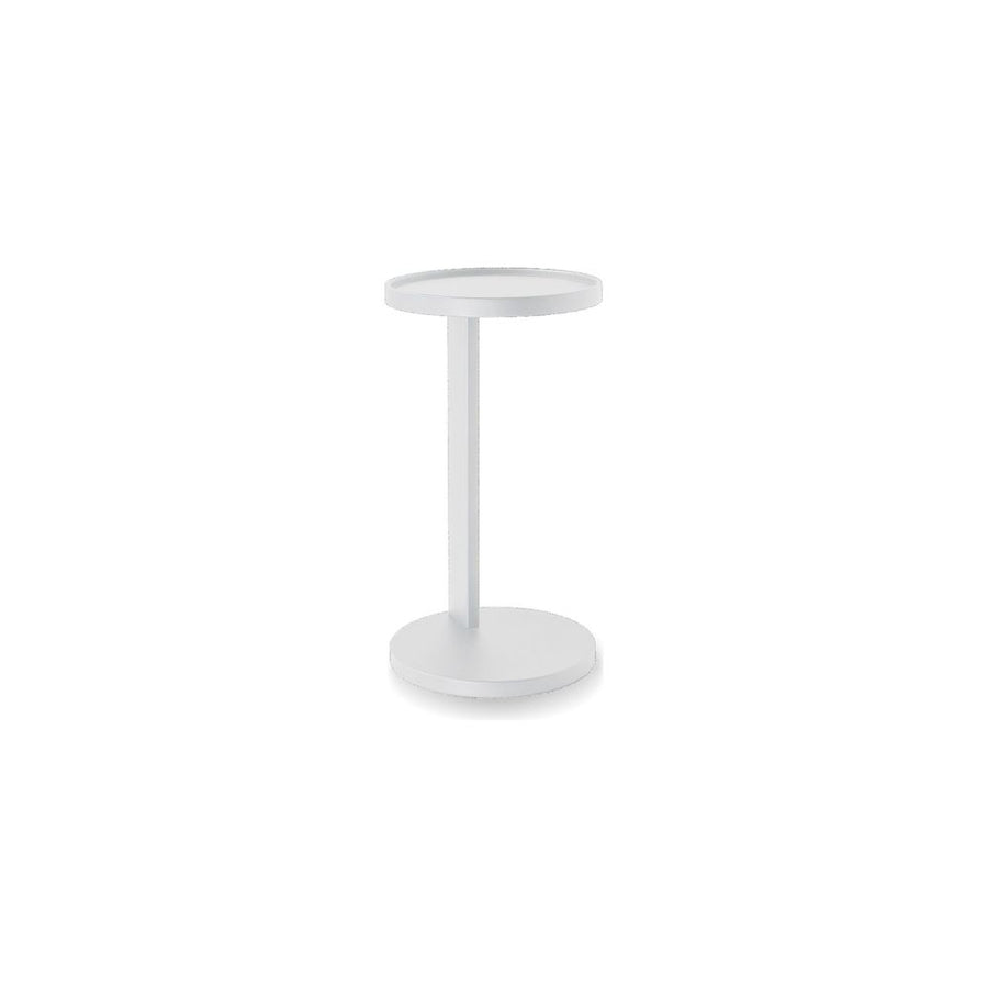 Side Tables Rookie End Table Matte White Aluminum
