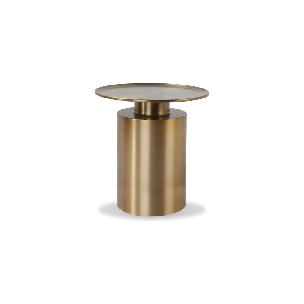 Side Tables Rook End Table Brass Aluminum