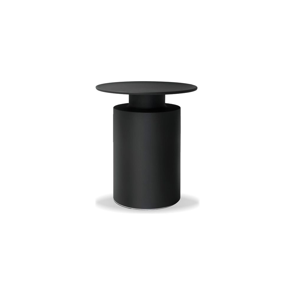Side Tables Rook End Table Matte Black Aluminum
