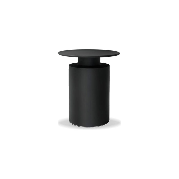 Side Tables Rook End Table Matte Black Aluminum