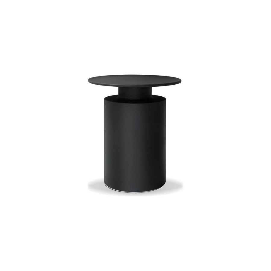 Side Tables Rook End Table Matte Black Aluminum