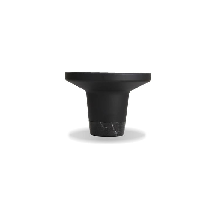 Side Tables Spacer End Table Matte Black Aluminum Black Marble Base