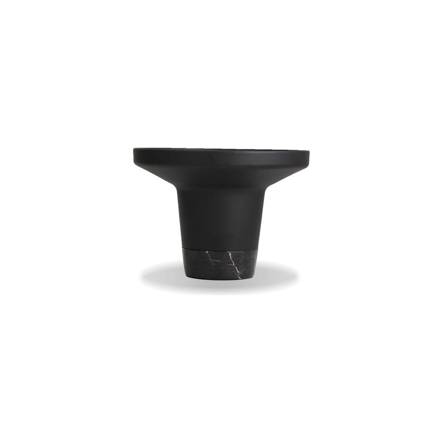 Side Tables Spacer End Table Matte Black Aluminum Black Marble Base