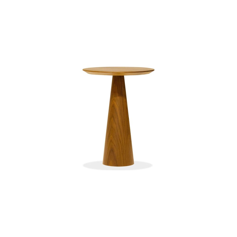 Side Tables Tower Tall End Table Walnut Veneer