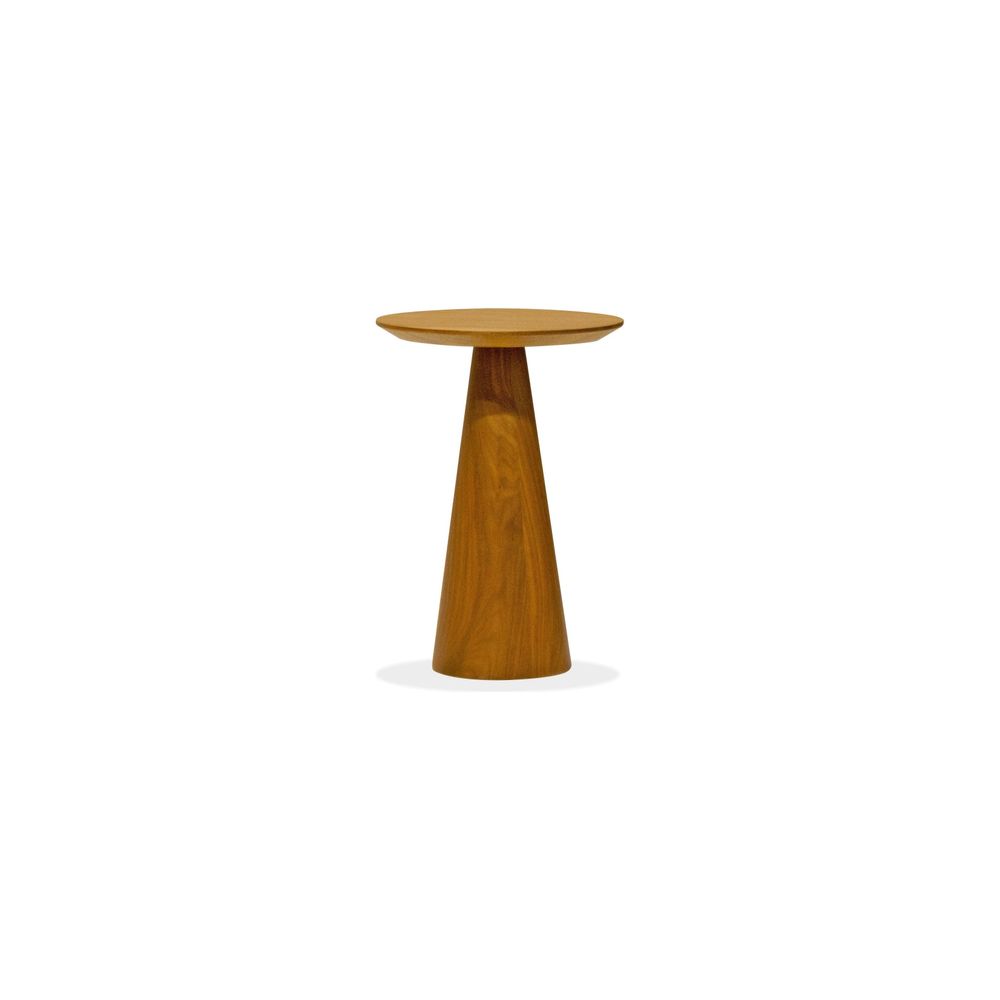 Side Tables Tower Medium End Table Walnut Veneer